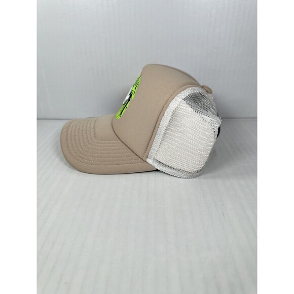 ADIDAS Originals Spiral Trucker Hat Cap Wonder Beige/Yellow GC3305 Unisex NEW - Picture 2 of 3